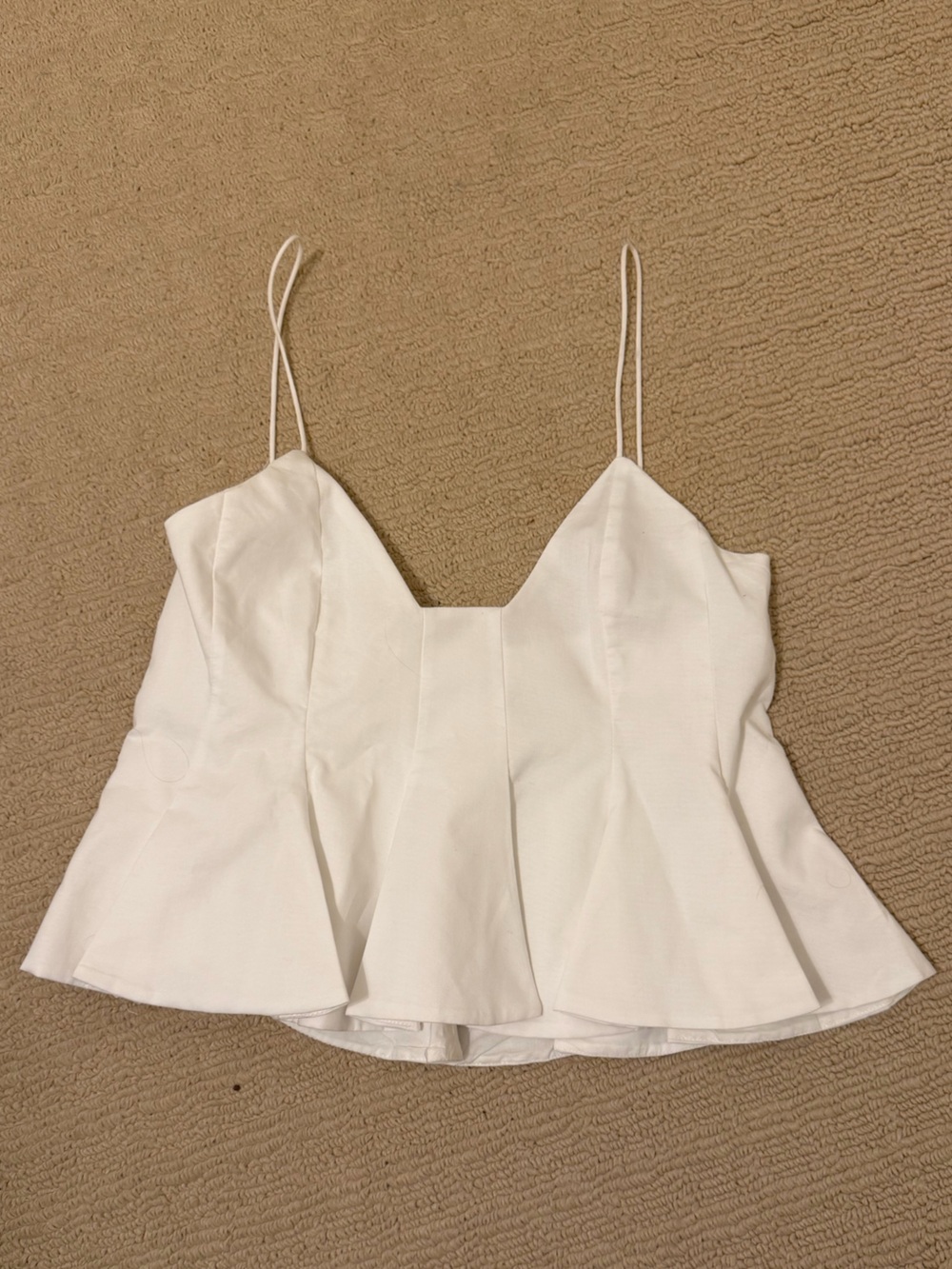 Zara Peplum Crop Top